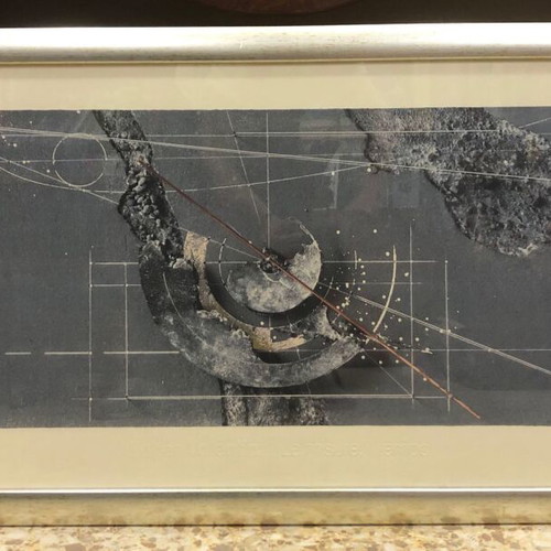 Walter Valentini silver print in frame like new, La Misura Il Tempo