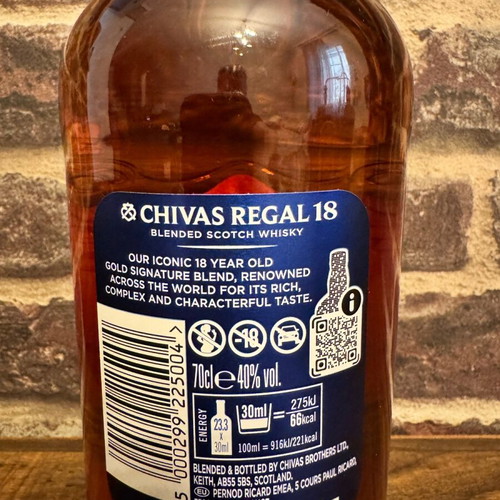 Chivas Regal 18 Years Old new, collectible whisky with Ferrari card