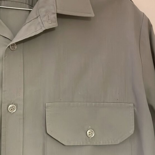 Khaki Shirt with Pockets and Epaulets New, Men's Military Style