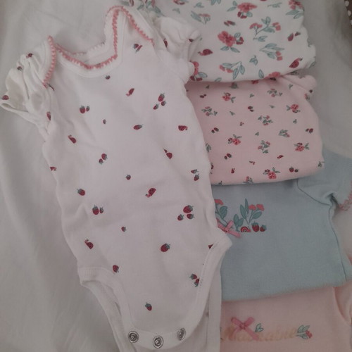 Orchestra short-sleeve bodysuit set, like new, 5 pieces, 3 months