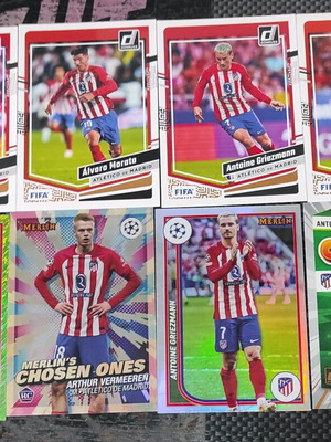 Atletico Madrid συλλογή αυτοκόλλητων RC, αριθμημένα, ασημένια, καινούργια