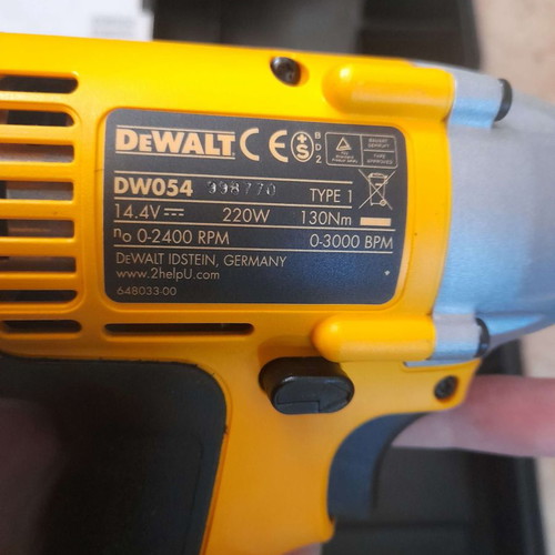 DeWALT Σετ Μπουλονοκλειδο 14.4V DW054 και Δραπανο DC728 Καινούργιο με 2 Μπαταρίες και Φορτιστή