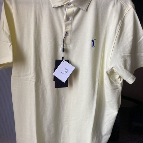 Nove 11 Milano men's short sleeve shirt new, cotton, XL, yellow