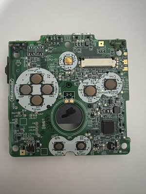 Gameboy Advance SP 101 motherboard with charger port damage