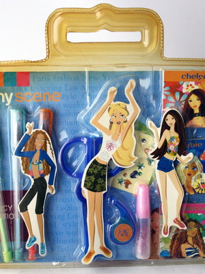 My Scene 2004 school set new with pens, notebooks and scissors Mattel Paxos