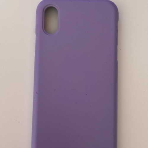 iPhone X violet silicone case like new