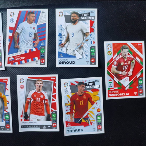 Euro 2024 football player cards