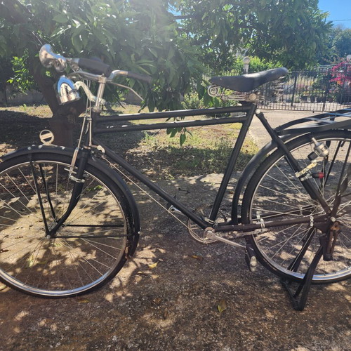 Bismarck Retro Bicycle Refurbished, City Frame, Black, 1954