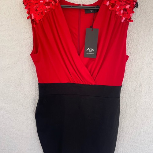 Ax Paris dress two-tone, new, size XL, black and red