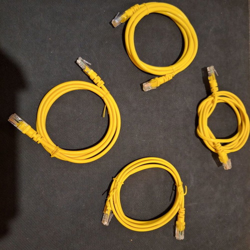 UTP network cables 2.0m new, set of 4 pieces