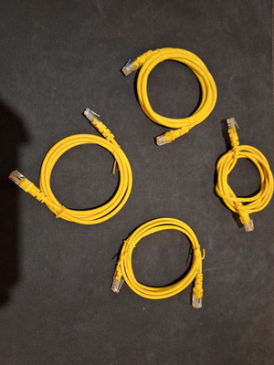 UTP network cables 2.0m new, set of 4 pieces