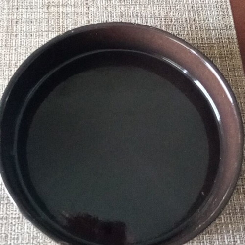 Clay baking dish like new, diameter 23 cm