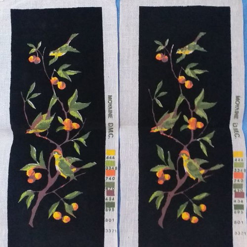 Embroidery canvases 2 new with velvet