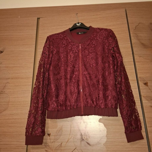 HYPE Lace Cardigan Women Bordeaux Like New