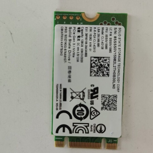 PCIE Gen3 NVME 128GB like new