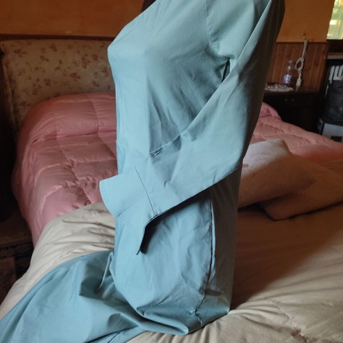 Boohoo one-shoulder dress size 44, sage green