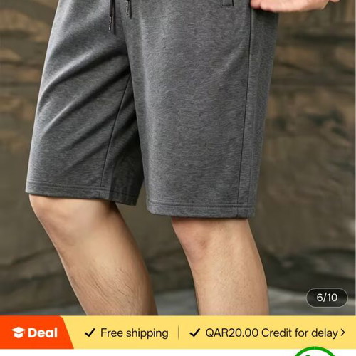 Men's summer bermuda shorts new, grey, L/XL