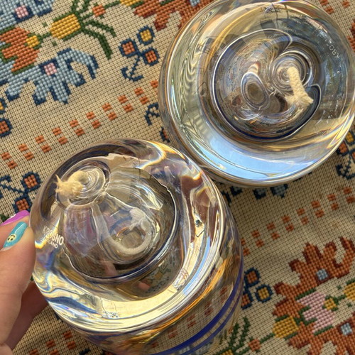 Vintage Candlesticks with Wick, Set of 2, Like New