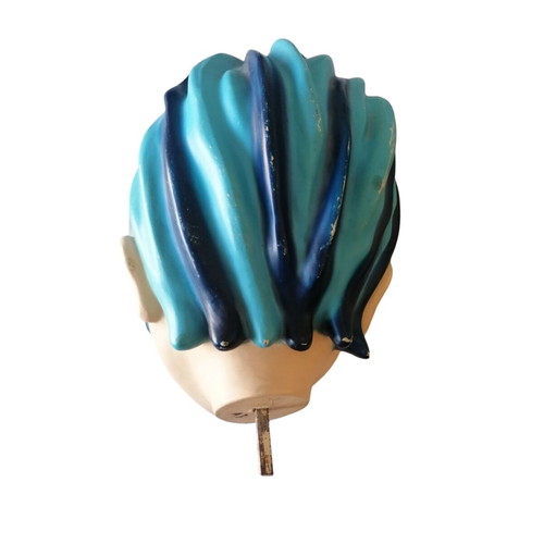 Vintage display heads used, male and female set