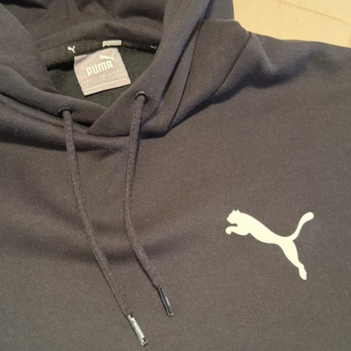 Puma black sweatshirt used, size 164 cm S, boys'