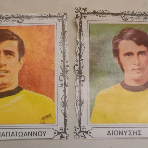 AEK collectible stickers used from 1970s Zagor series