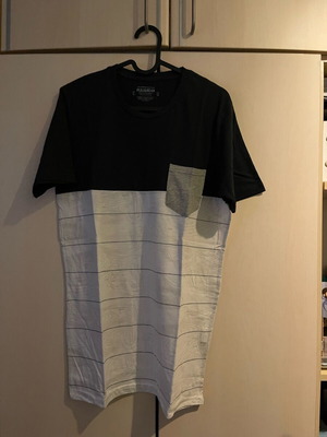 Pull & Bear T-shirt size M, black and white, lightly worn