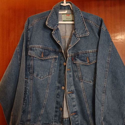 Levi's Vintage Denim Jacket 1980s relaxed fit size L/XL like new, blue