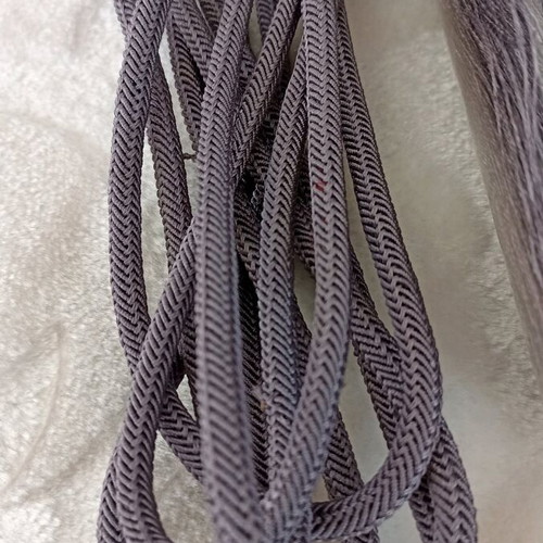 Curtain tieback new, dull purple color