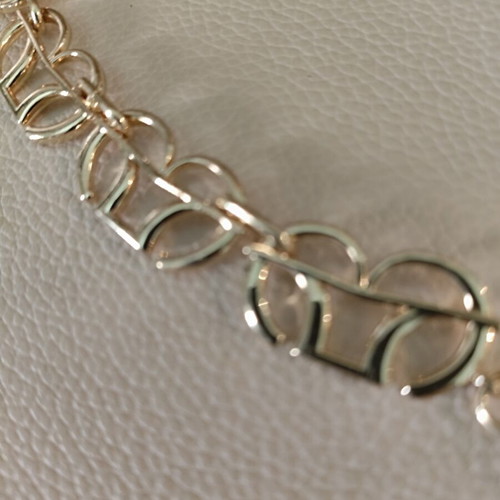 Elie Saab gold link necklace like new, 40cm length