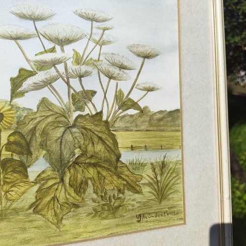 Original watercolor painting professionally framed, like new