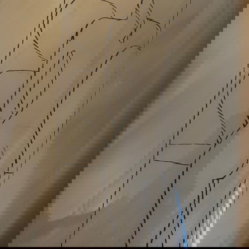 Moralis silk screen printing on curved glass like new with signature