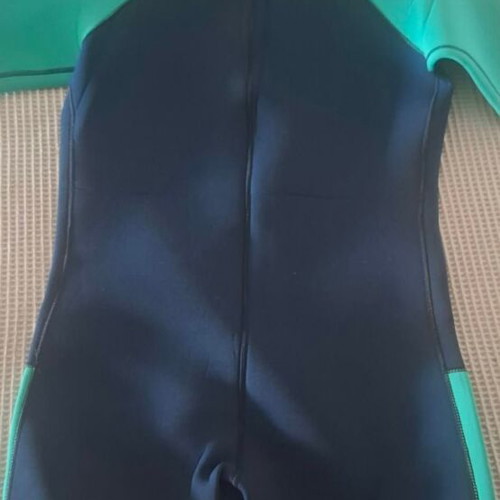 Seac Dolphin children's short wetsuit with zipper 1.5mm, green