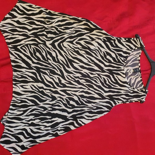 Satin asymmetrical blouse XL like new, multicolored