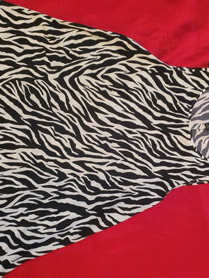 Satin asymmetrical blouse XL like new, multicolored