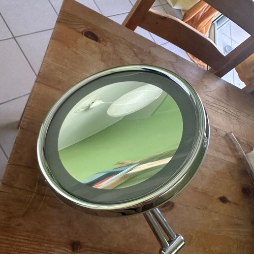 KOH-I-NOOR Wall-Mounted Illuminated Magnifying Bathroom Mirror Like New