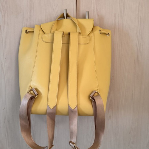 Axel Valentina backpack yellow with embroidered flap