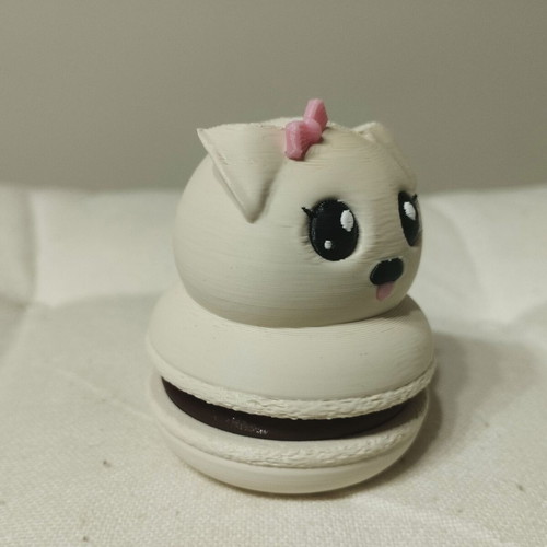 Macaron Dog 3D Printed Stress Clicker New