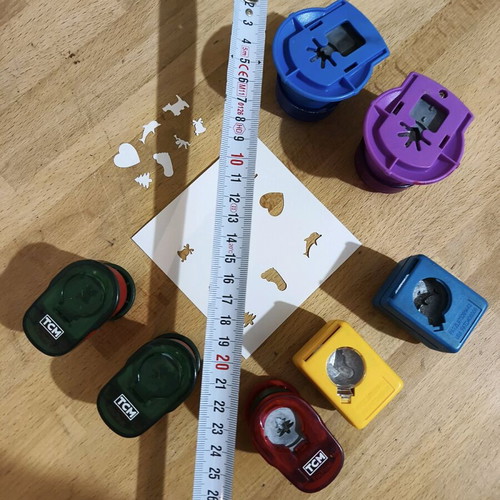 Craft punches used, pack