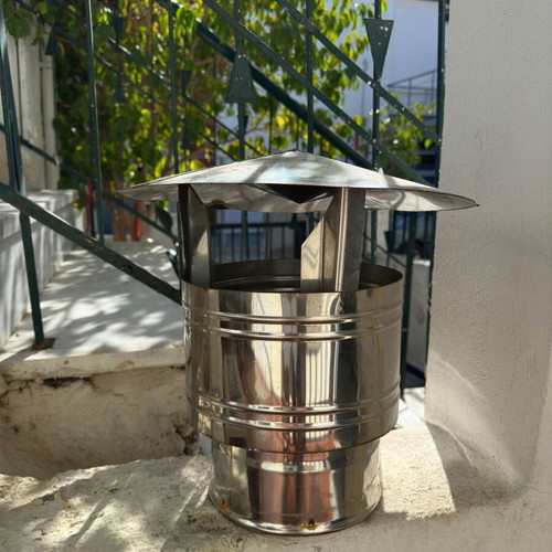 Metal chimney cap used