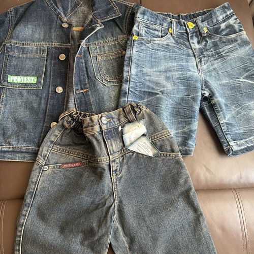 Protest denim lot of 3 pieces for boys, like new, sizes 5-7 years