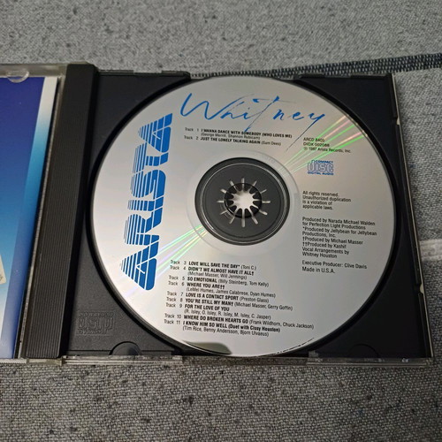 Whitney Houston Whitney CD album like new, pop