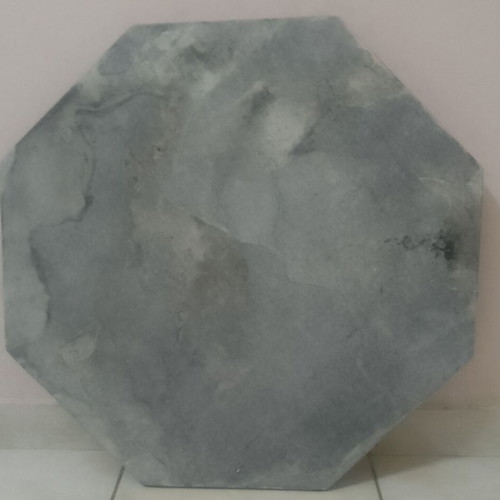 Marble surface used hexagonal gray aliveri