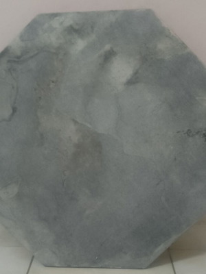Marble surface used hexagonal gray aliveri