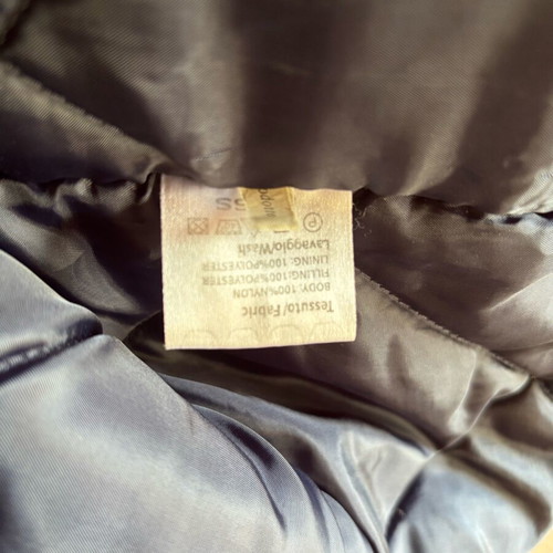 Mass jacket XL used for very cold weather with fleece hood blue and yellow