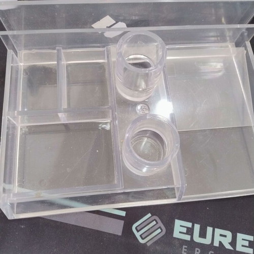Acrylic Desk Organizer Transparent Used with Multiple Compartments