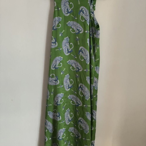 Milkwhite Monkey Dress, green and white