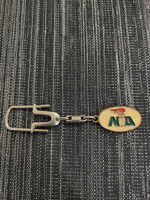 Metal keychain N.D. vintage like new