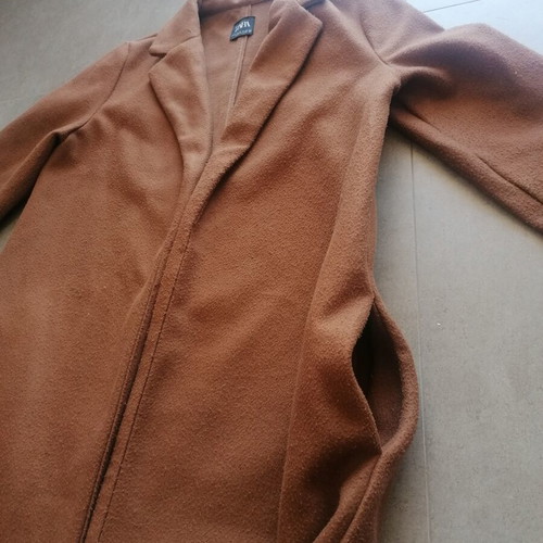 Zara camel straight coat like new, comfortable, medium fit