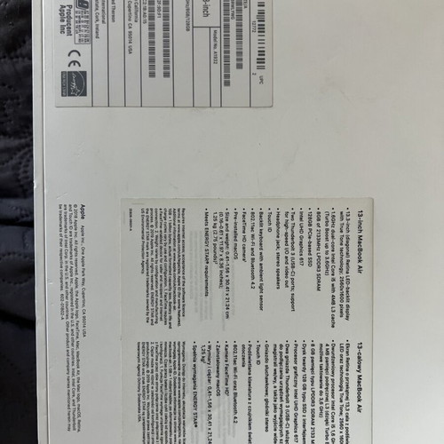 MacBook Air 13 2019 box like new