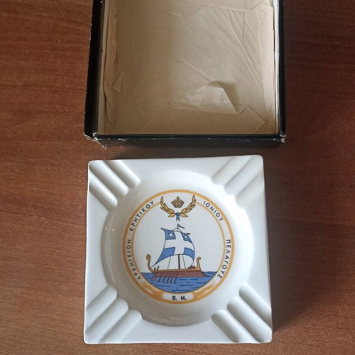 Ceramic porcelain ashtray collectible Royal Navy like new